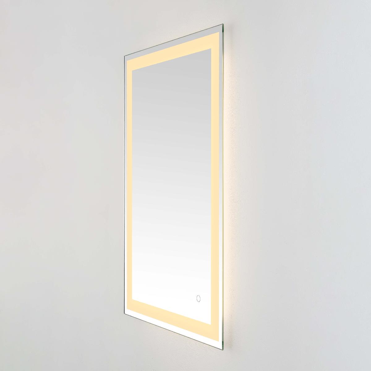 Safavieh Hyatt 24 LED Mirror, Silver / White - Silver / White