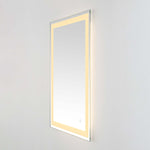 Safavieh Hyatt 24 LED Mirror, Silver / White - Silver / White