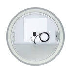 Safavieh Caspar 30 LED Mirror, Silver / White - Silver / White