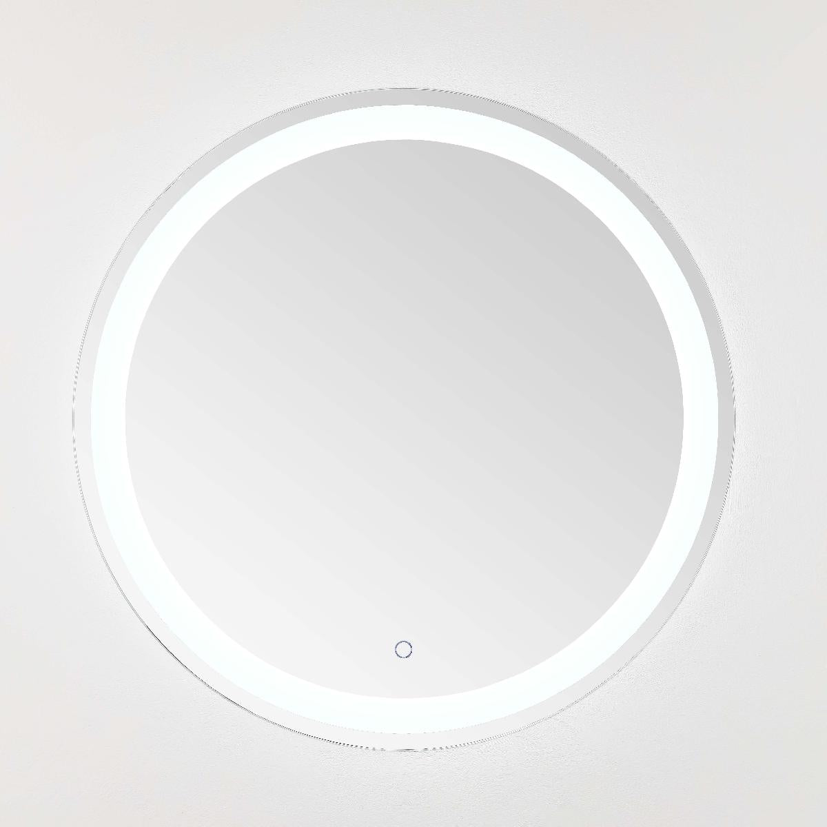 Safavieh Caspar 30 LED Mirror, Silver / White - Silver / White