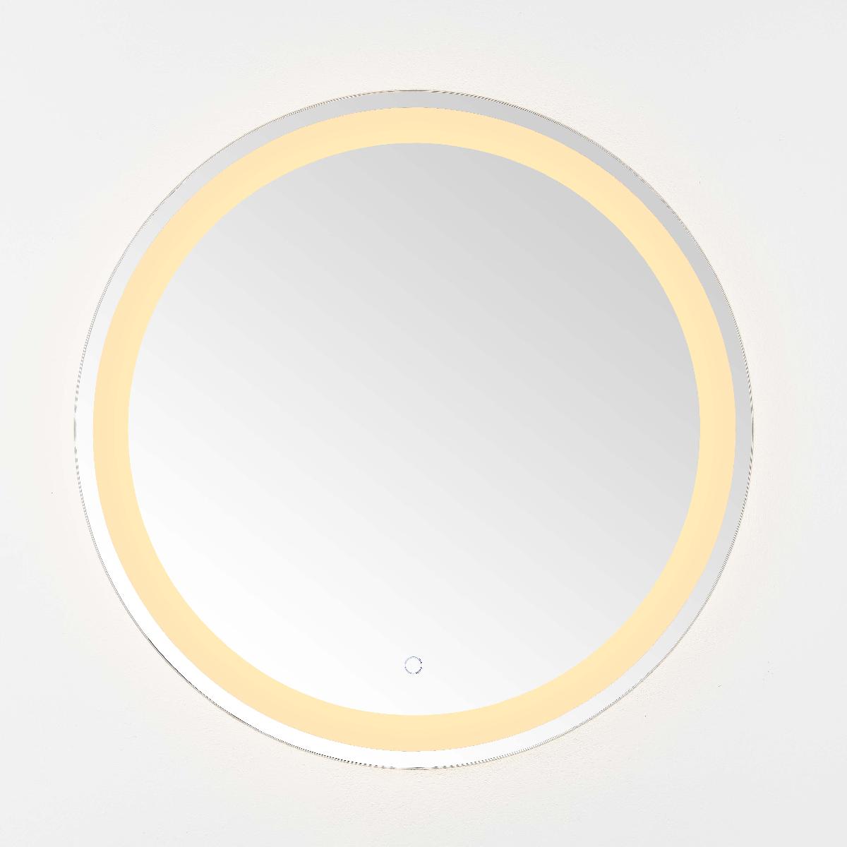 Safavieh Caspar 30 LED Mirror, Silver / White - Silver / White