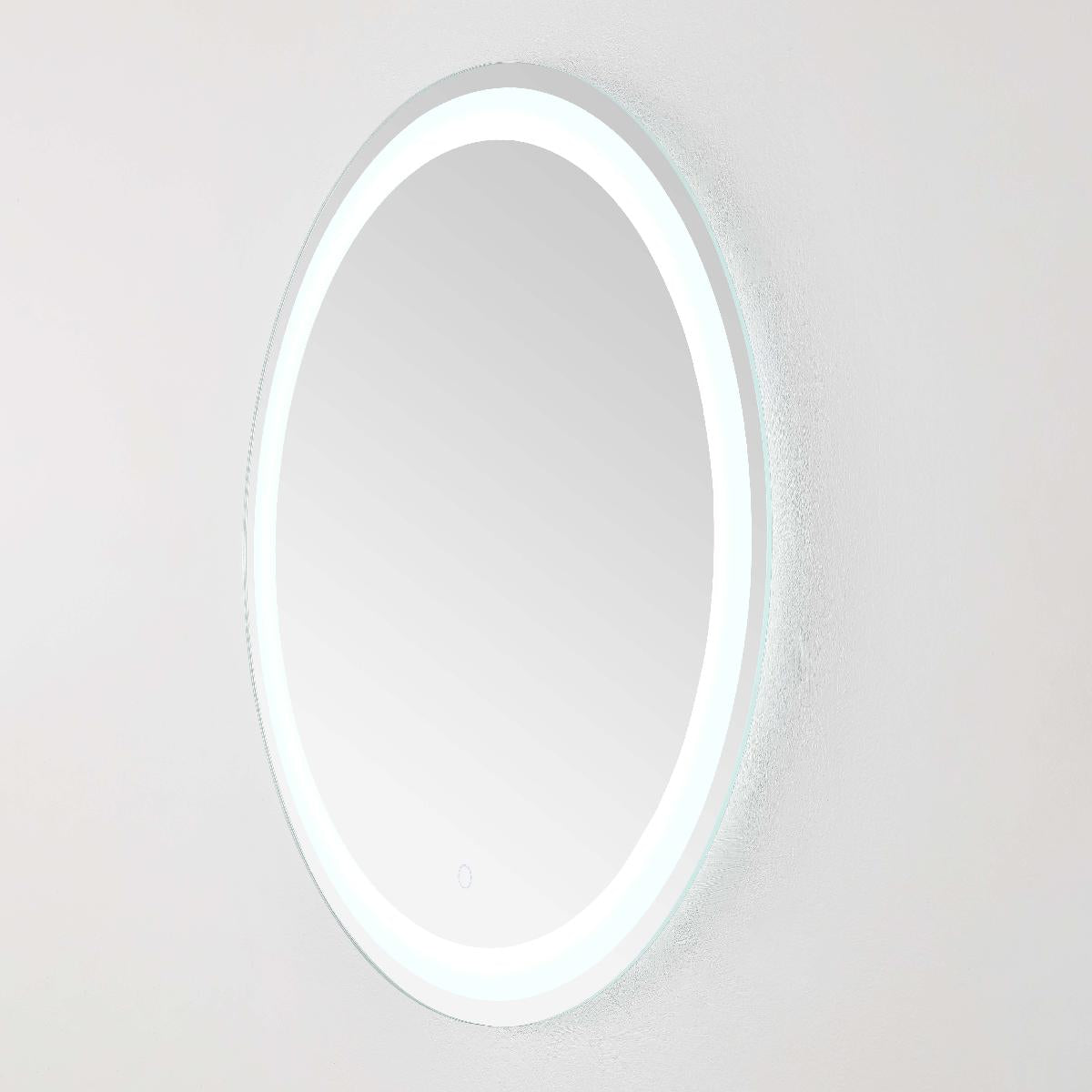 Safavieh Caspar 30 LED Mirror, Silver / White - Silver / White