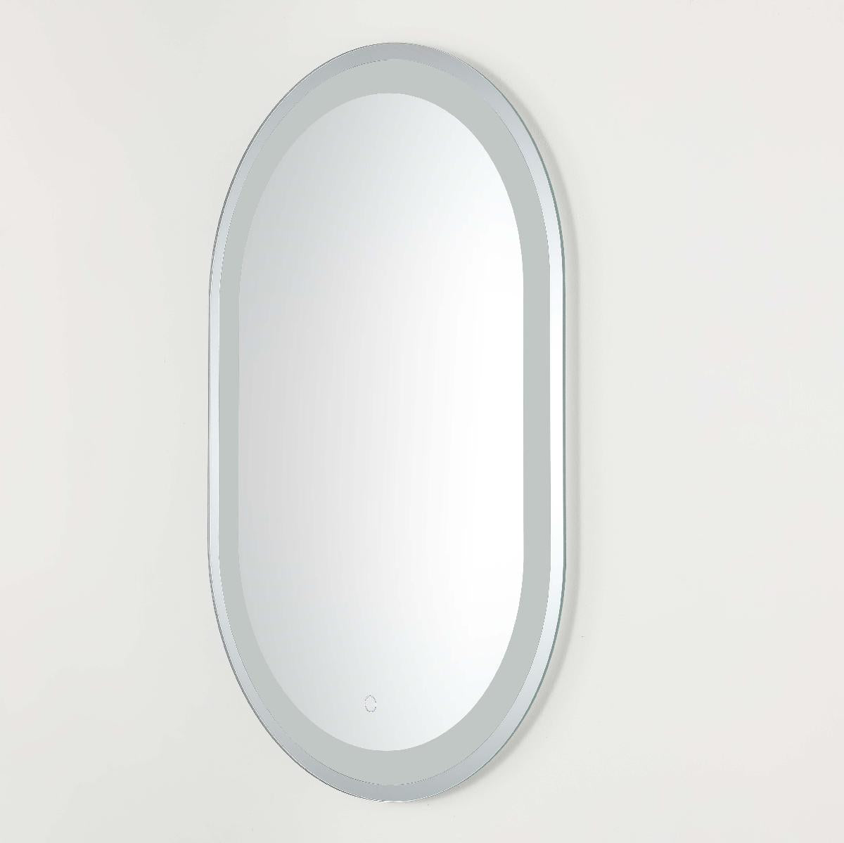 Safavieh Crosby 24 LED Mirror, Silver / White - Silver / White