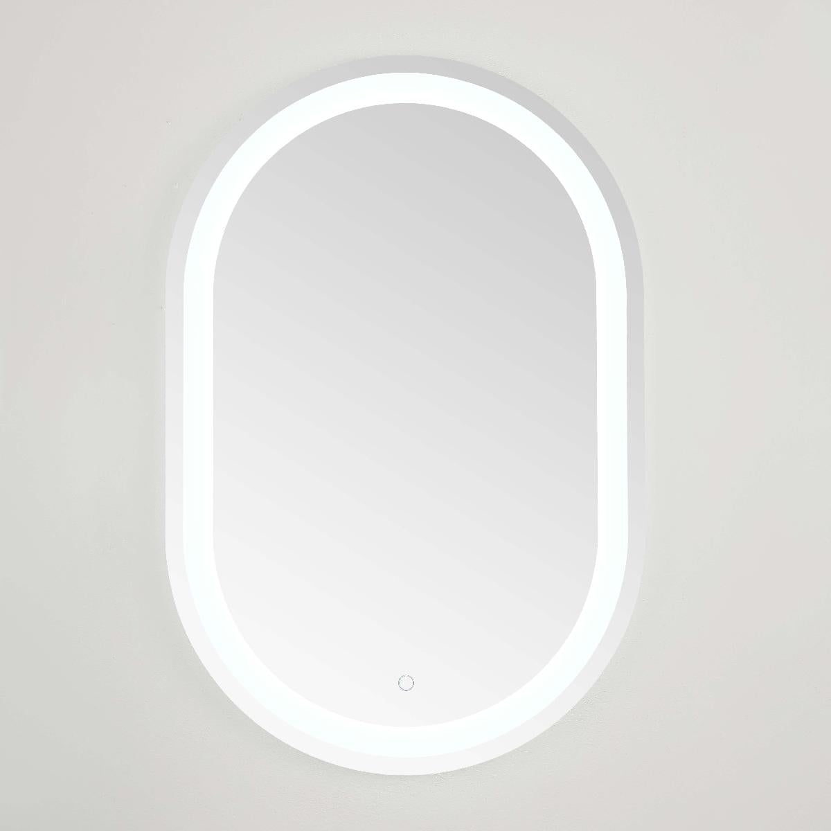 Safavieh Crosby 24 LED Mirror, Silver / White - Silver / White