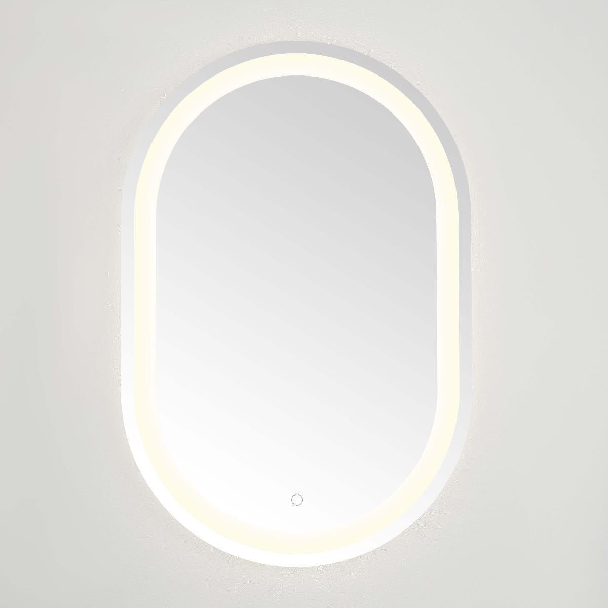 Safavieh Crosby 24 LED Mirror, Silver / White - Silver / White