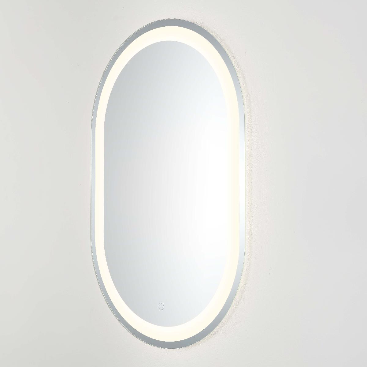 Safavieh Crosby 24 LED Mirror, Silver / White - Silver / White