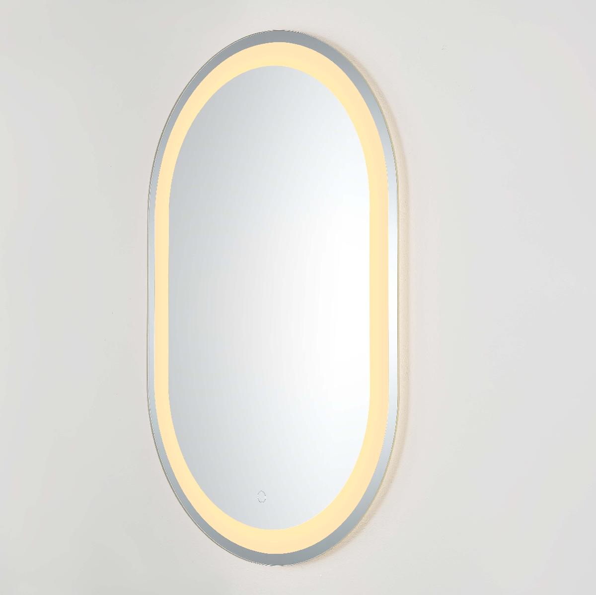 Safavieh Crosby 24 LED Mirror, Silver / White - Silver / White