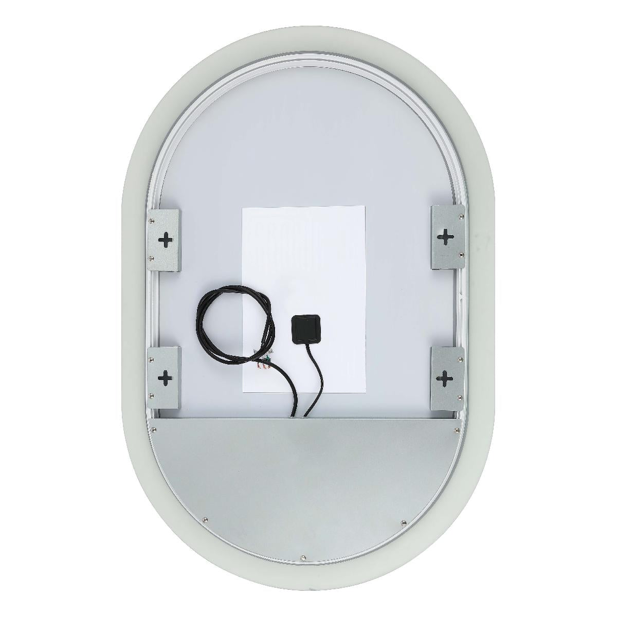 Safavieh Wes 24 LED Mirror, Silver / White - Silver / White