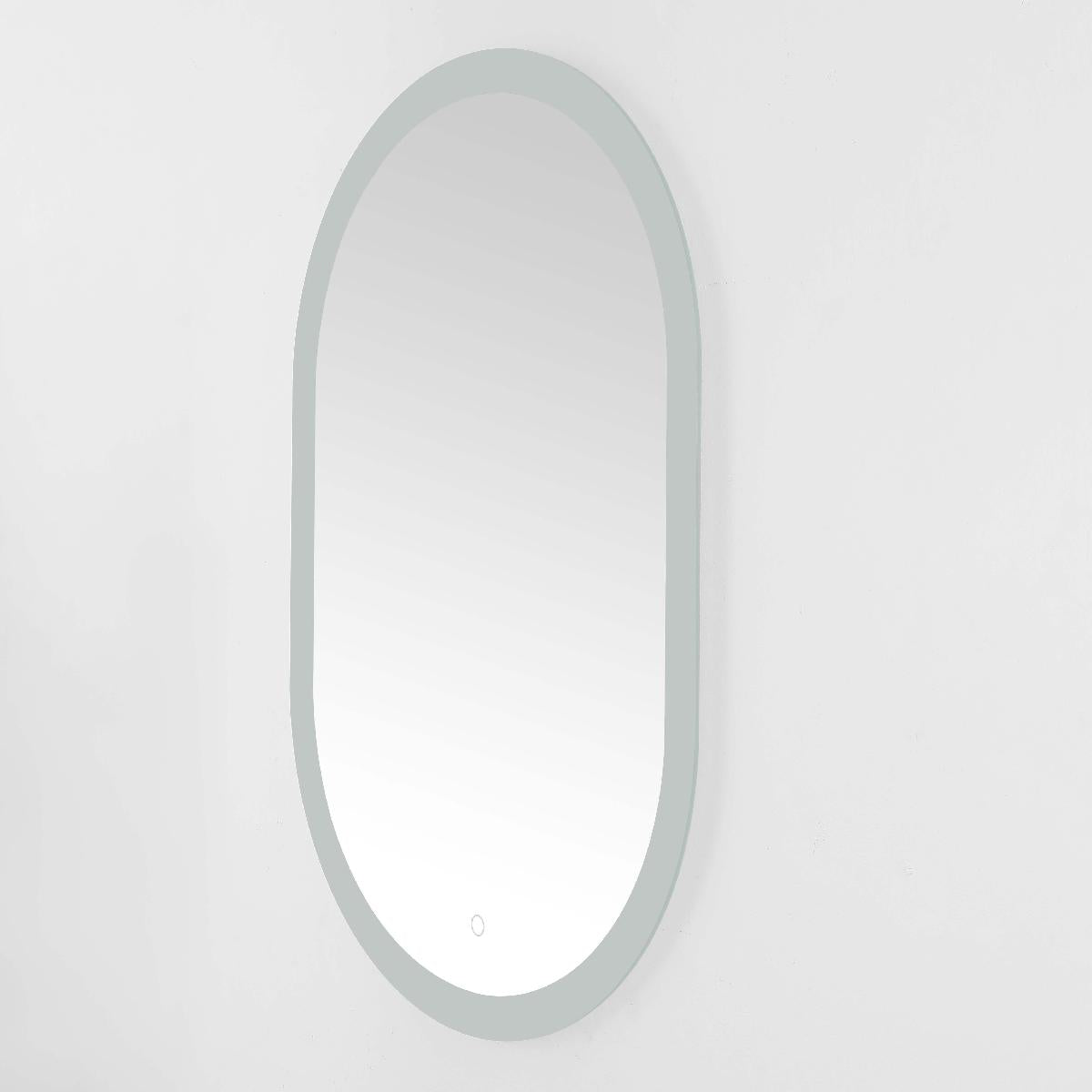 Safavieh Wes 24 LED Mirror, Silver / White - Silver / White