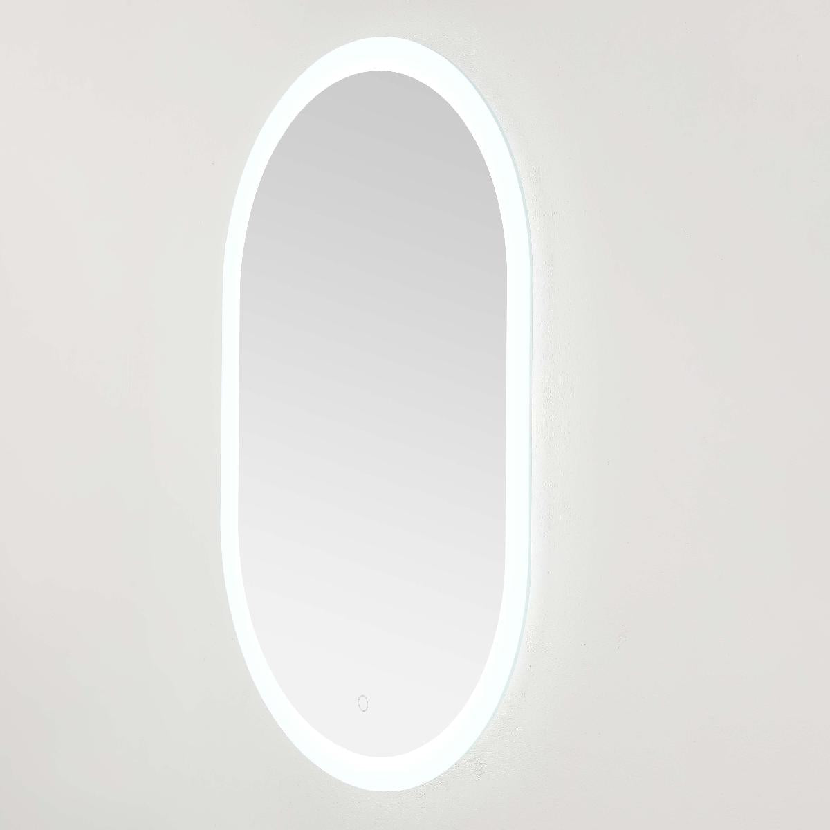 Safavieh Wes 24 LED Mirror, Silver / White - Silver / White