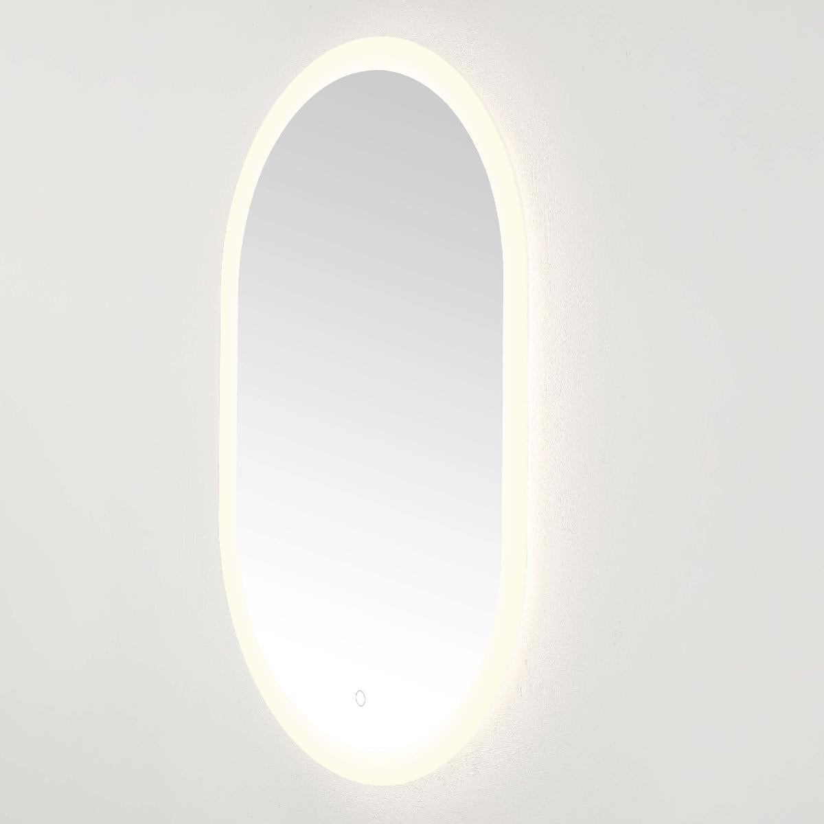 Safavieh Wes 24 LED Mirror, Silver / White - Silver / White