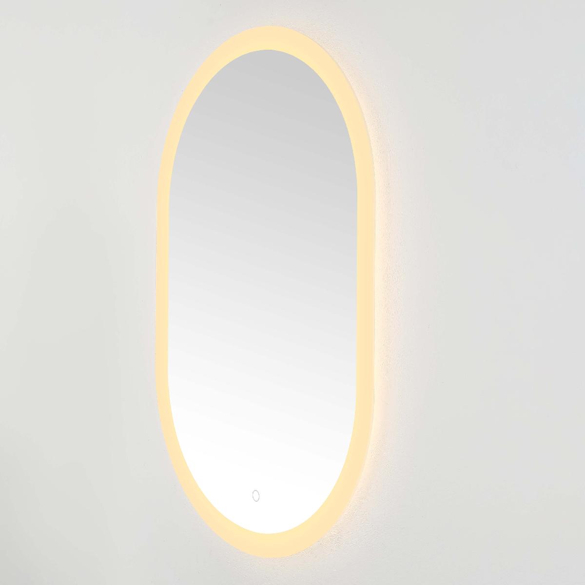 Safavieh Wes 24 LED Mirror, Silver / White - Silver / White