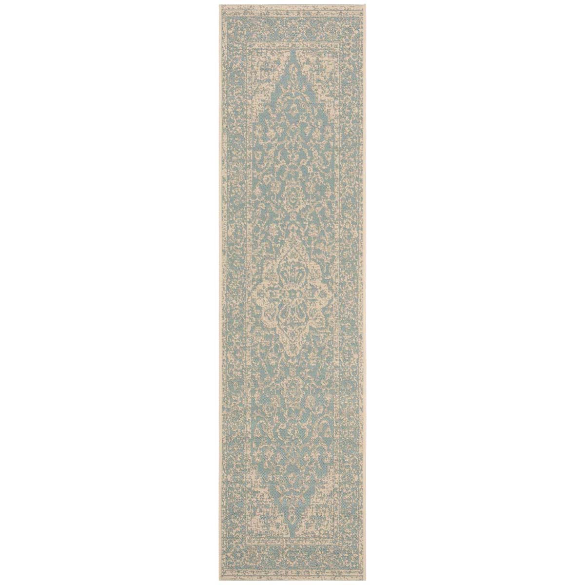 Safavieh Linden 100 137 Rug, LND137 - Aqua / Cream