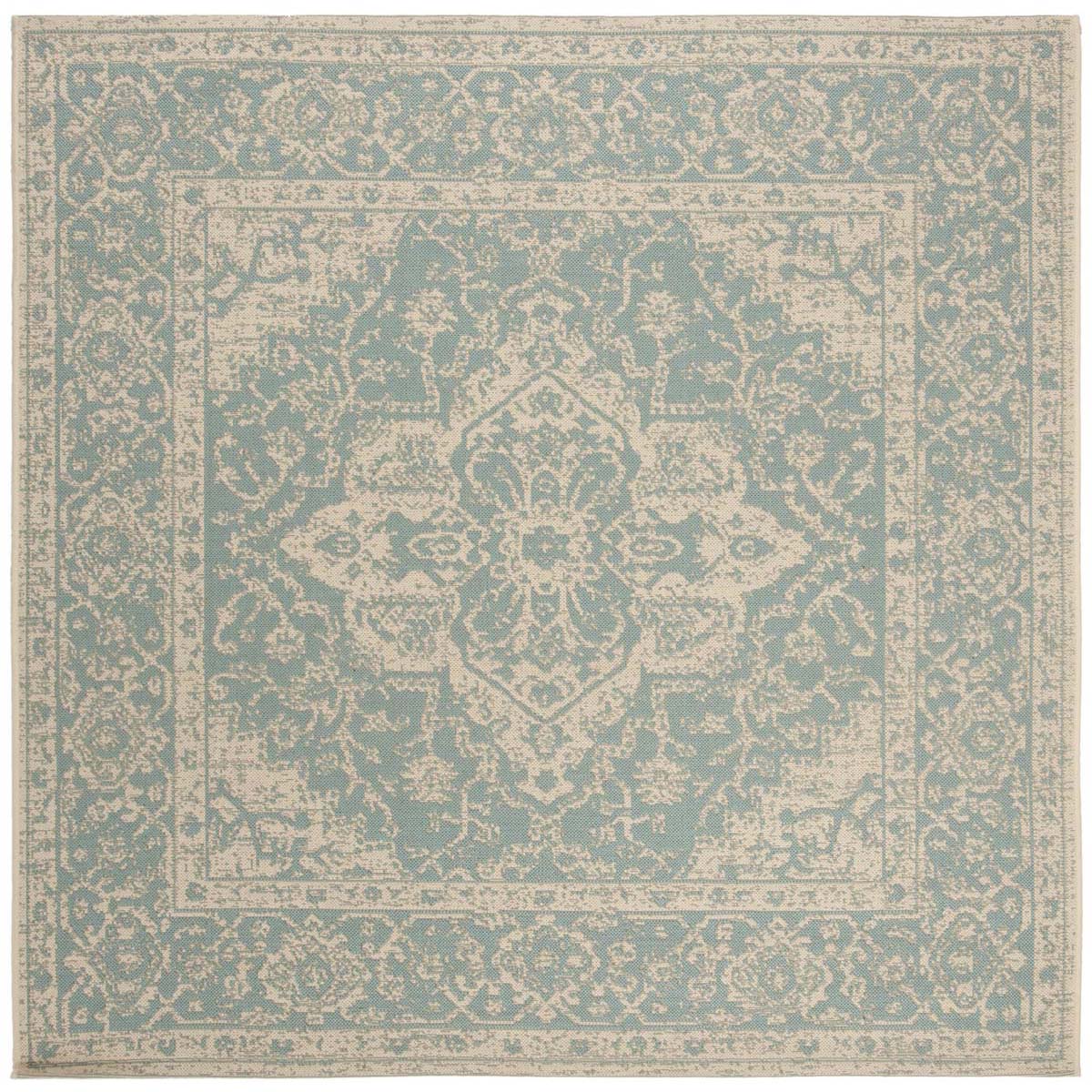 Safavieh Linden 100 137 Rug, LND137 - Aqua / Cream