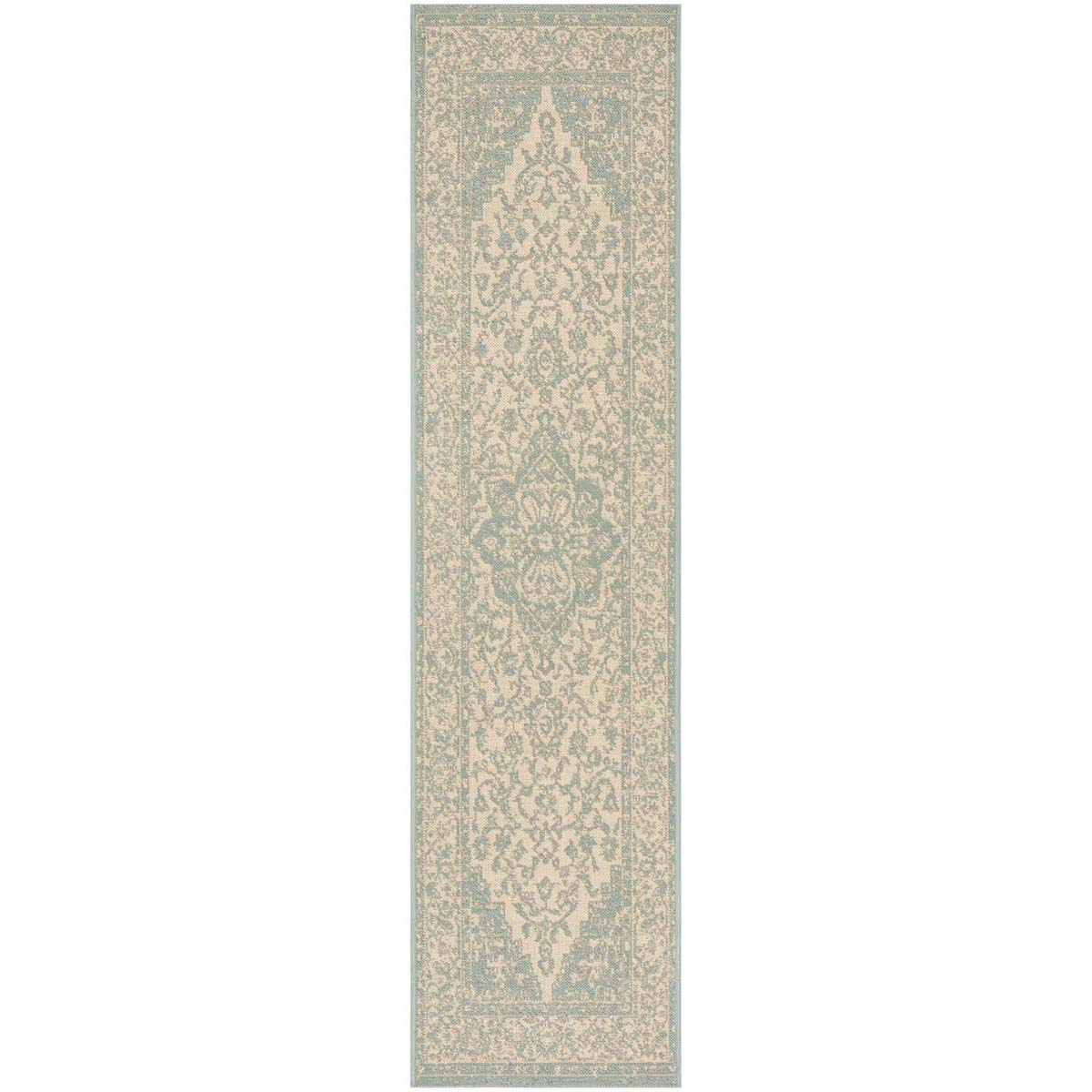 Safavieh Linden 100 137 Rug, LND137 - Cream / Aqua