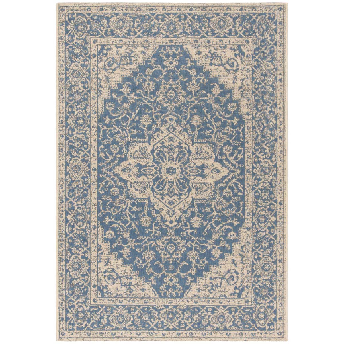 Safavieh Linden 100 137 Rug, LND137 - Blue / Creme