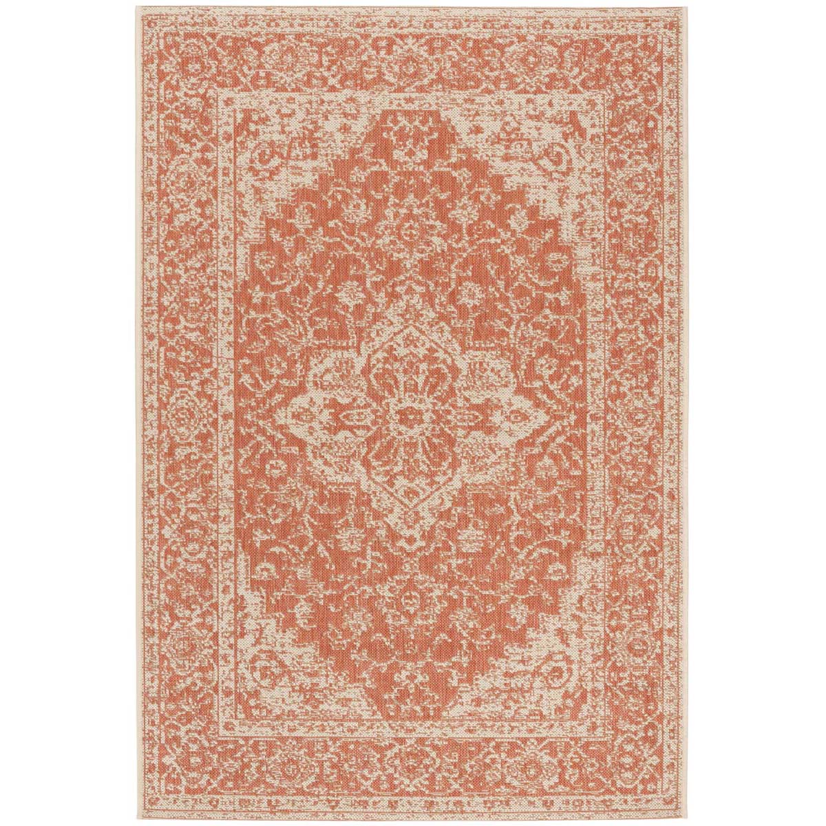 Safavieh Linden 100 137 Rug, LND137 - Rust / Creme