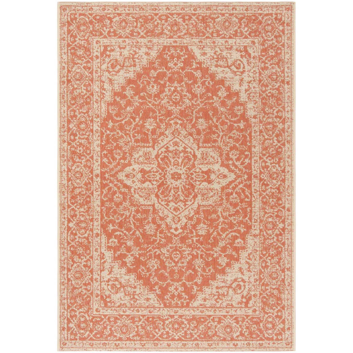 Safavieh Linden 100 137 Rug, LND137 - Rust / Creme