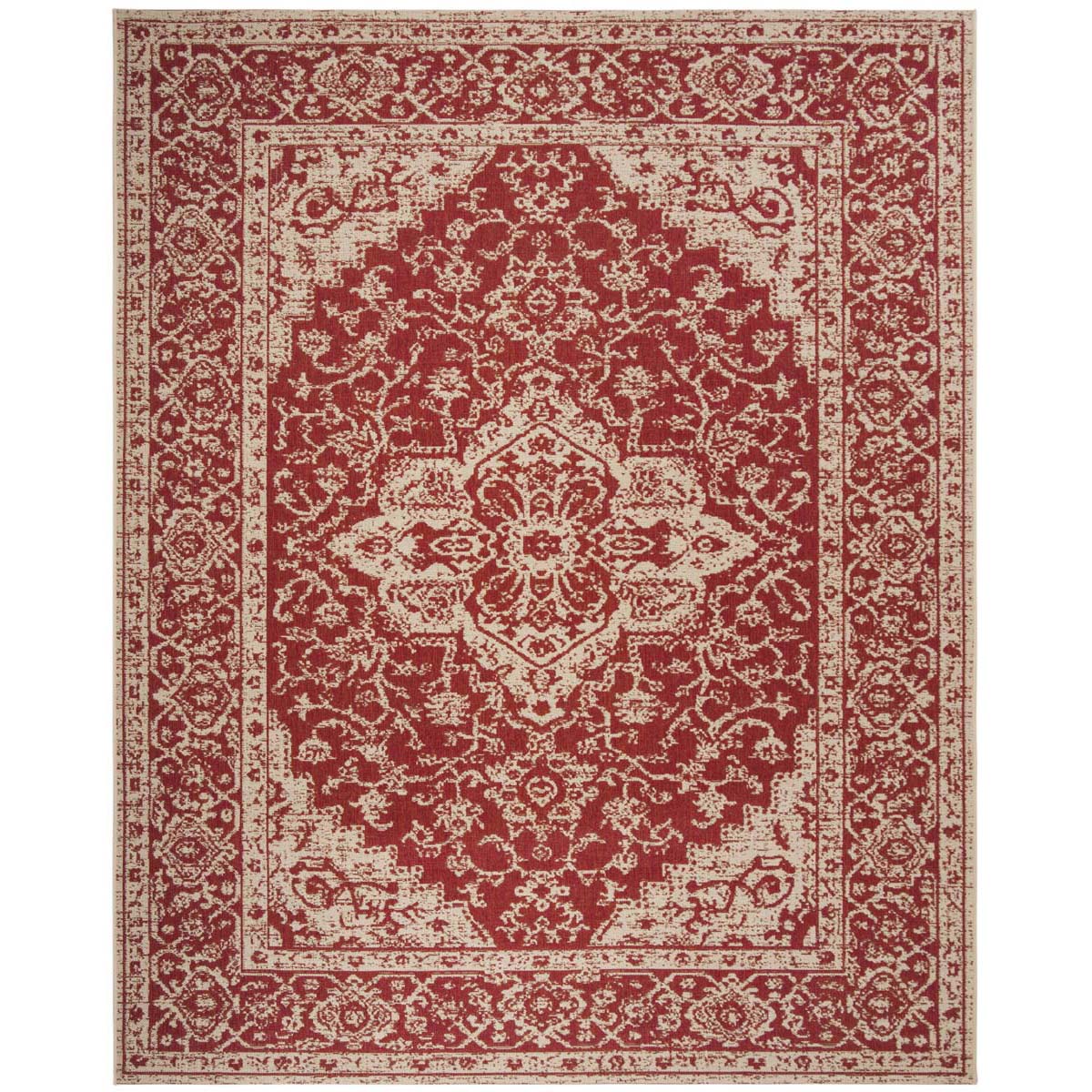 Safavieh Linden 100 137 Rug, LND137 - Red / Creme