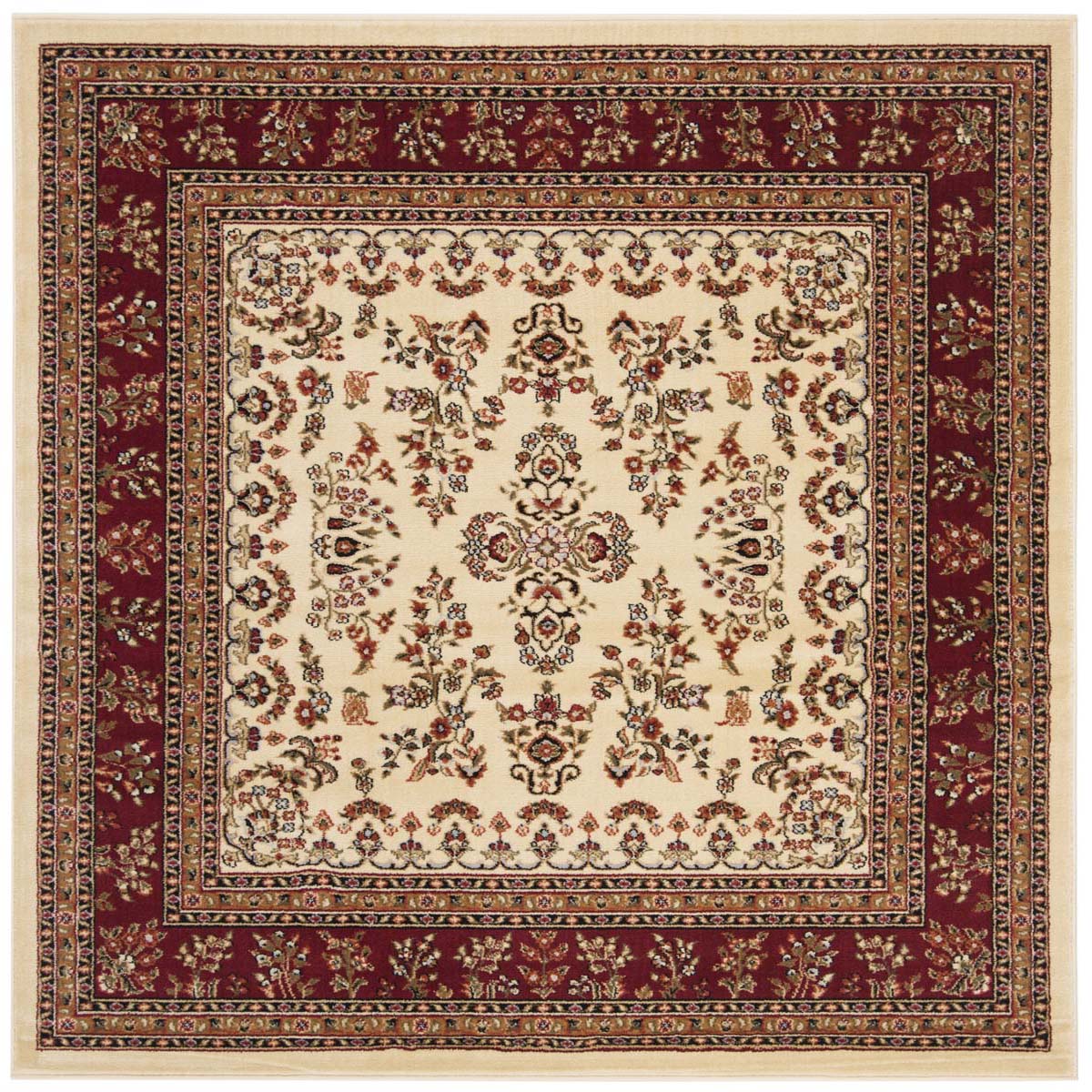 Safavieh Lyndhurst 331 Rug, LNH331 - Ivory / Red