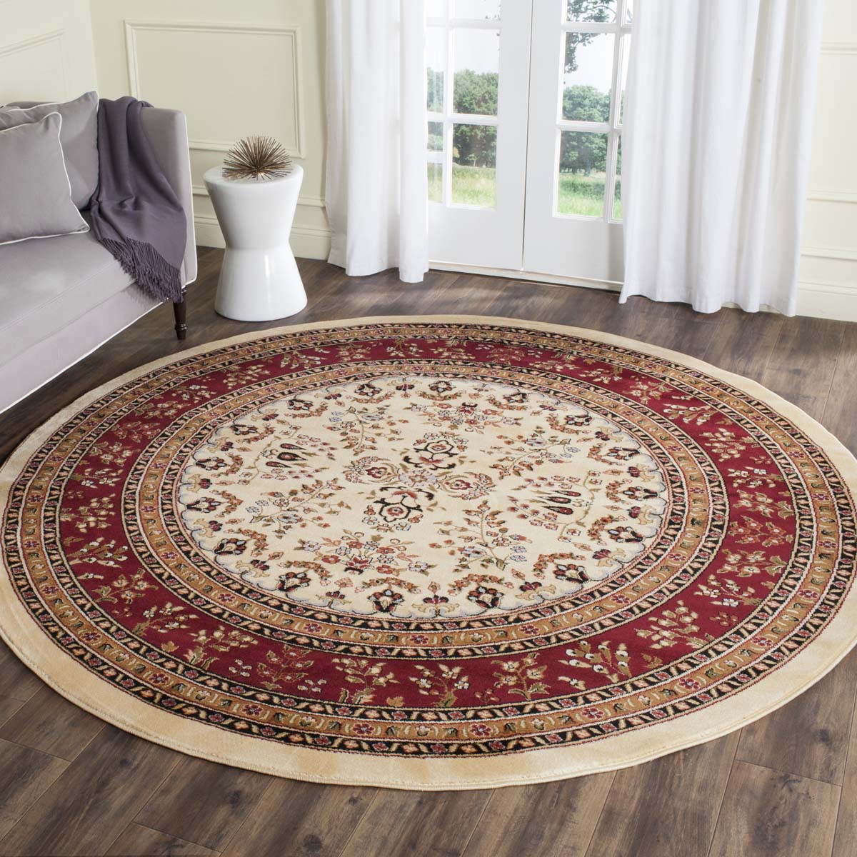 Safavieh Lyndhurst 331 Rug, LNH331 - Ivory / Red