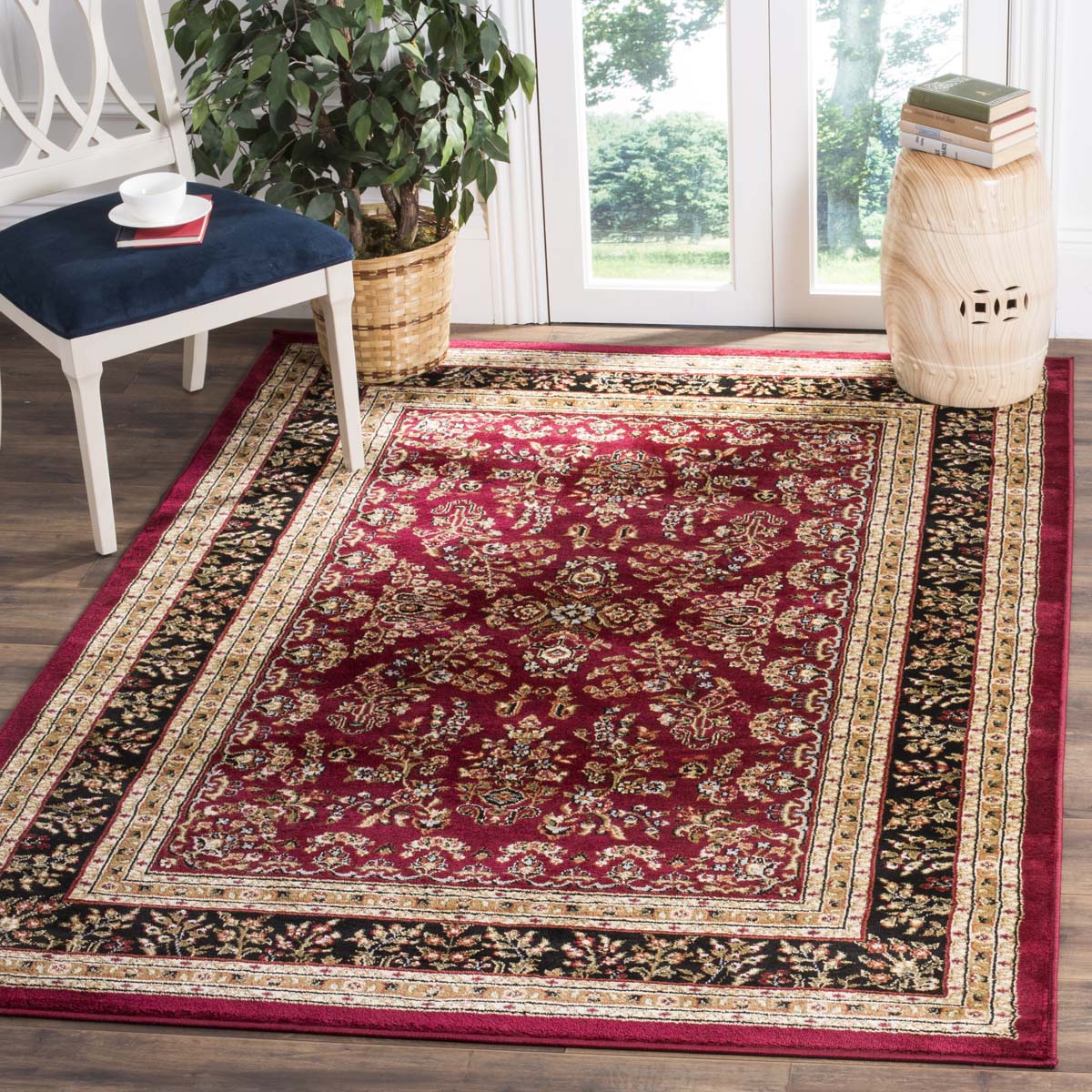 Safavieh Lyndhurst 331 Rug, LNH331 - Red / Black