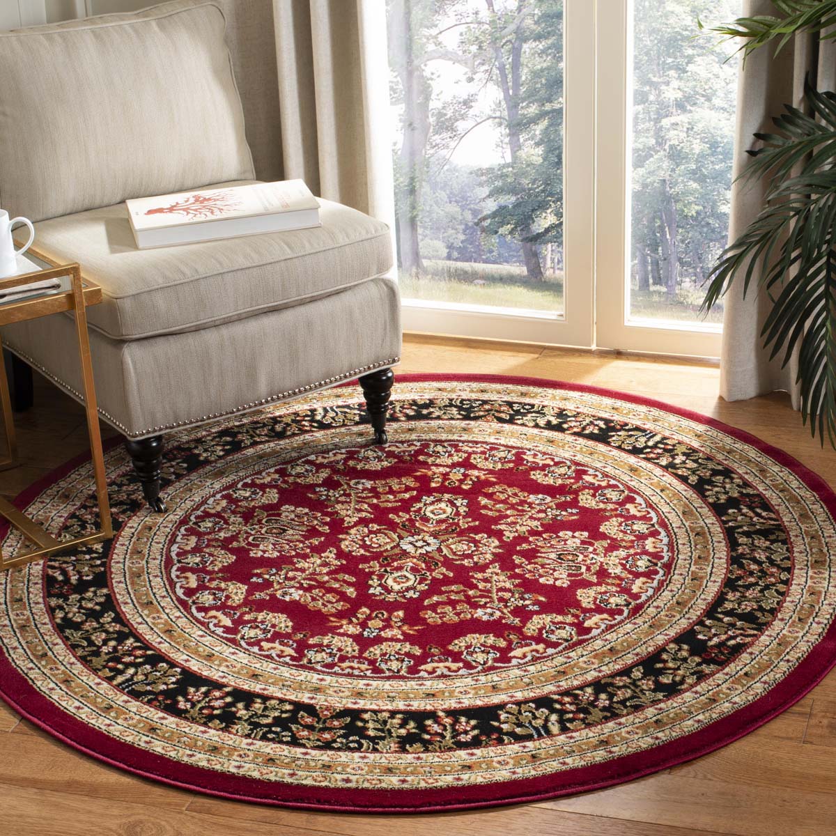 Safavieh Lyndhurst 331 Rug, LNH331 - Red / Black