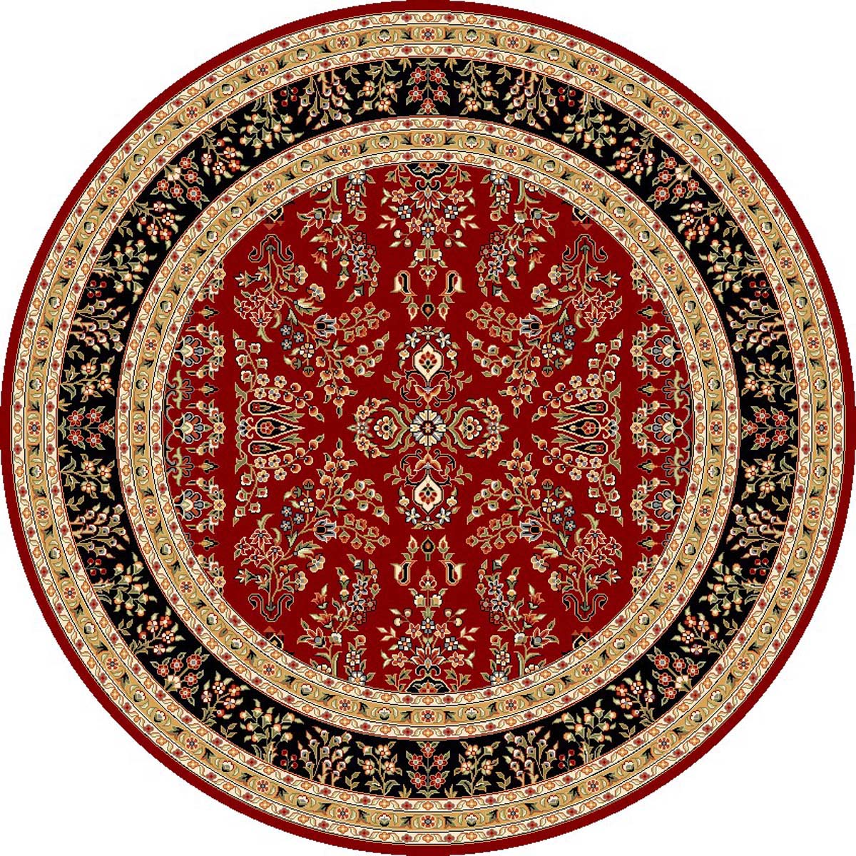 Safavieh Lyndhurst 331 Rug, LNH331 - Red / Black