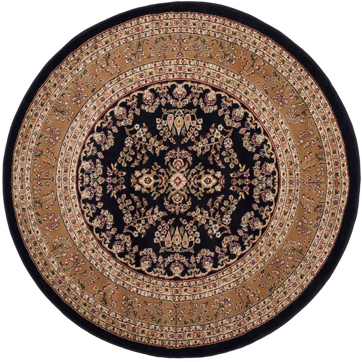 Safavieh Lyndhurst 331 Rug, LNH331 - Black / Tan