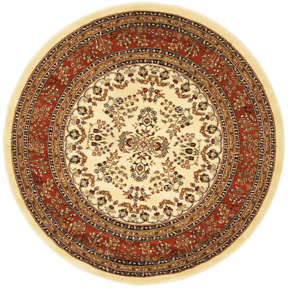 Safavieh Lyndhurst 331 Rug, LNH331 - Ivory / Rust