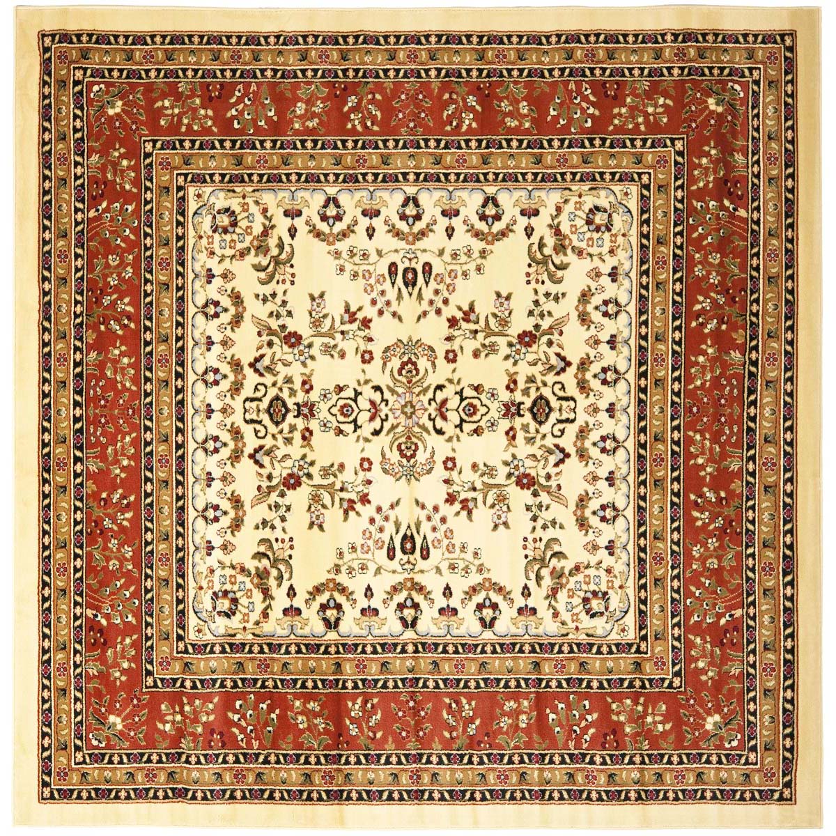 Safavieh Lyndhurst 331 Rug, LNH331 - Ivory / Rust