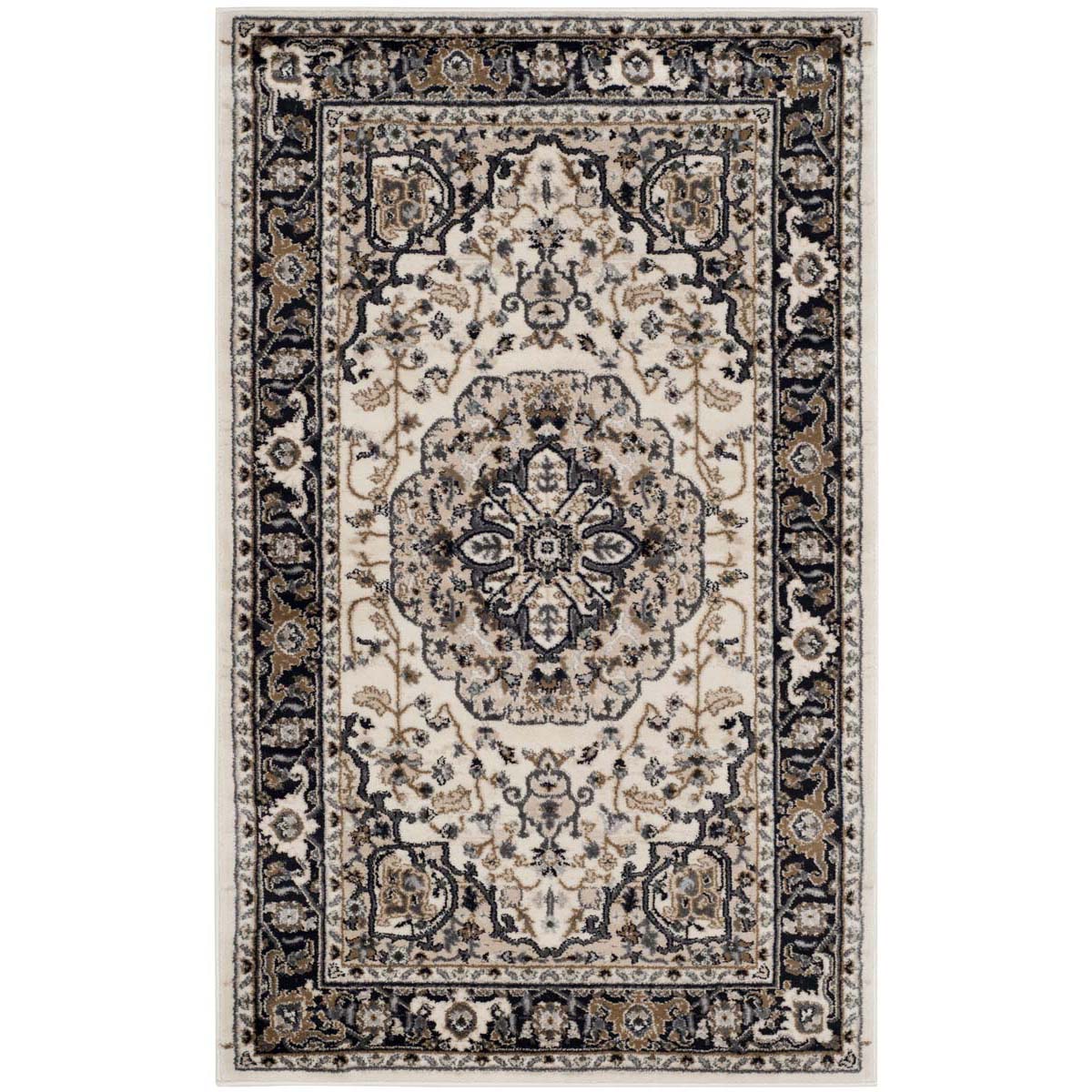 Safavieh Lyndhurst 334 Rug, LNH334 - Cream / Navy