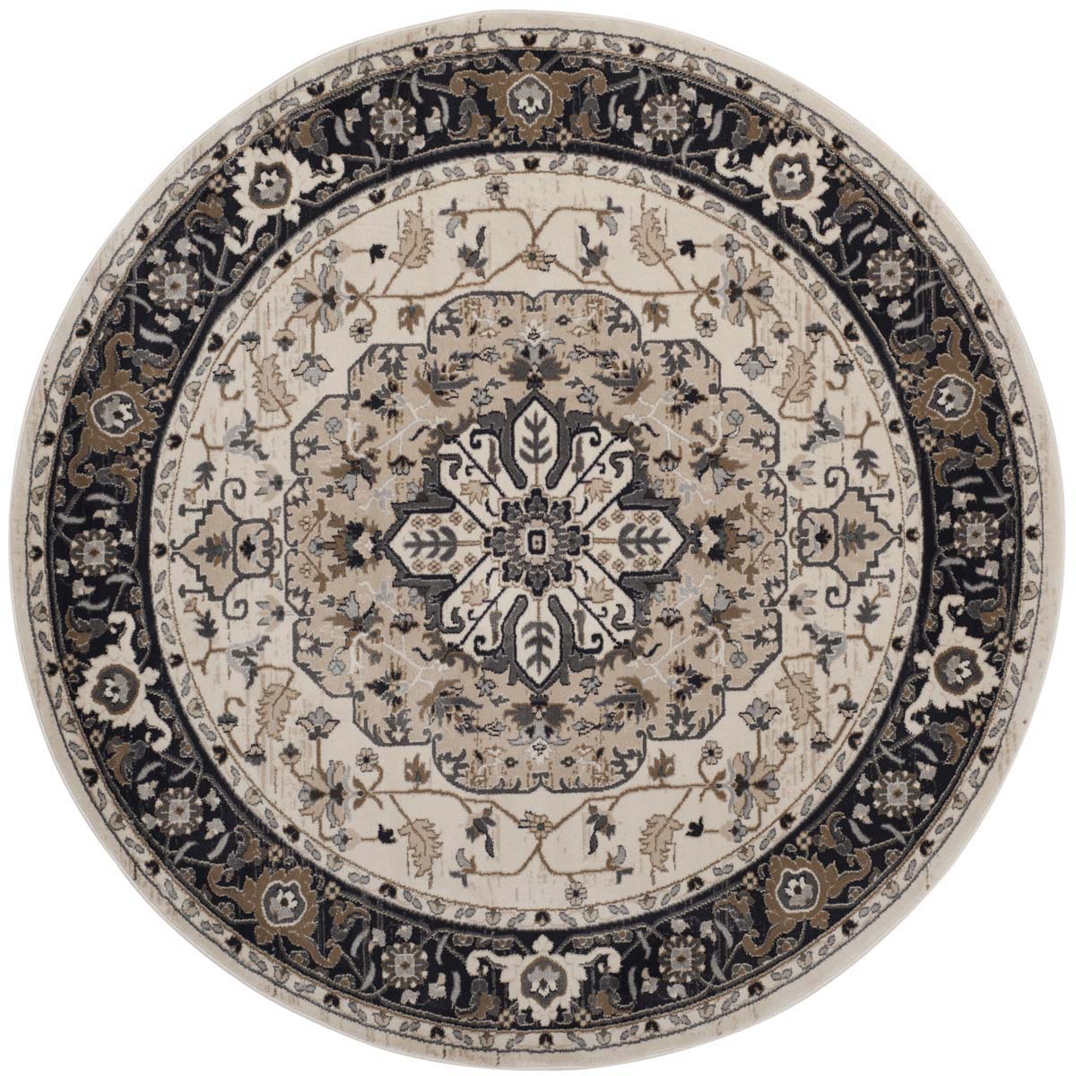 Safavieh Lyndhurst 334 Rug, LNH334 - Cream / Navy