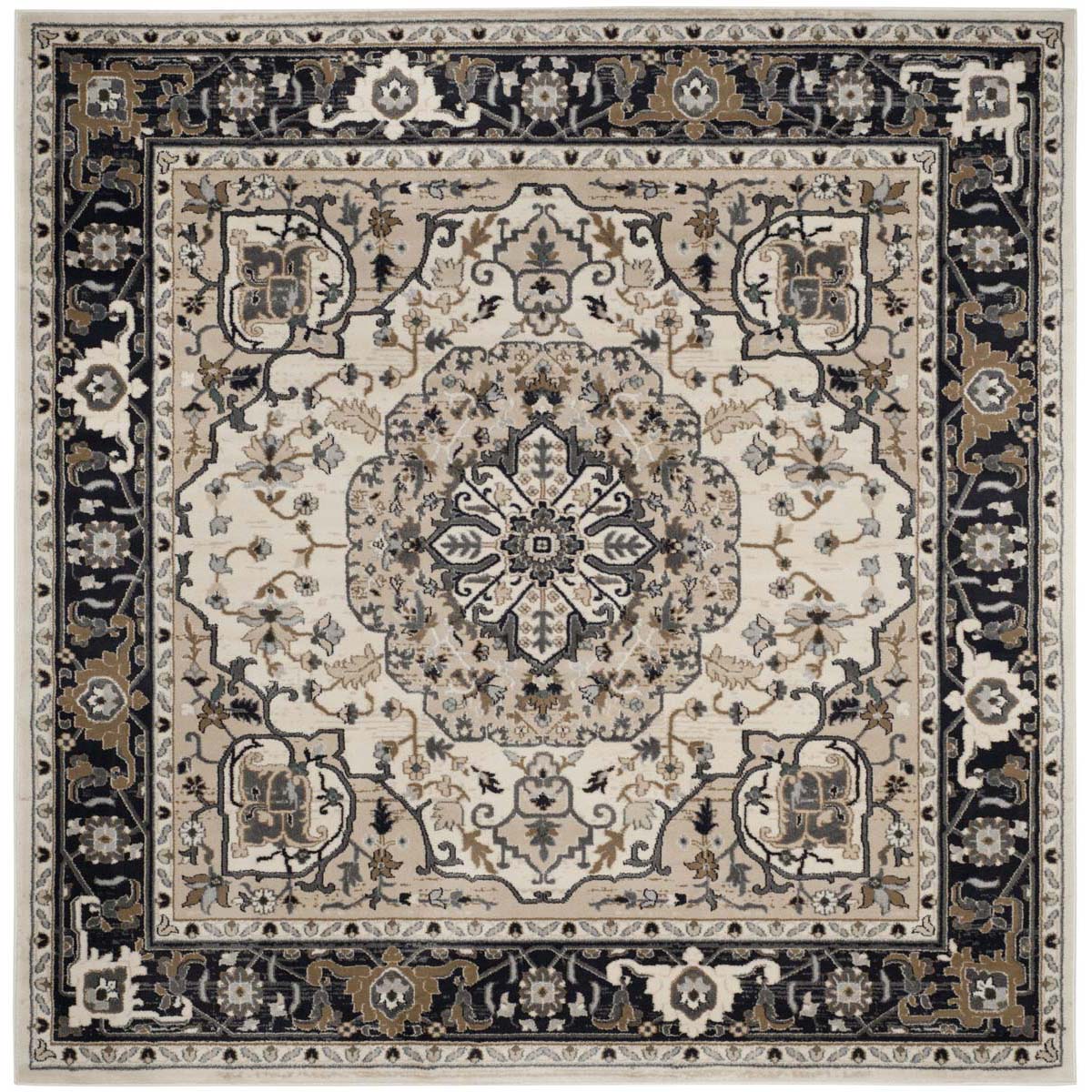 Safavieh Lyndhurst 334 Rug, LNH334 - Cream / Navy