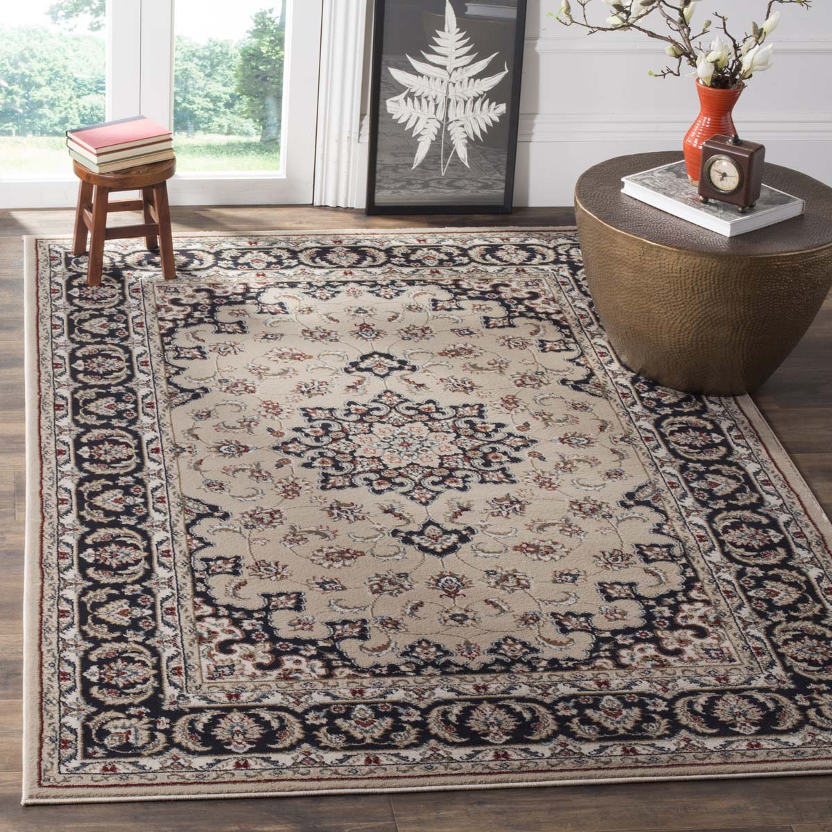 Safavieh Lyndhurst 336 Rug, LNH336 - Cream / Anthracite