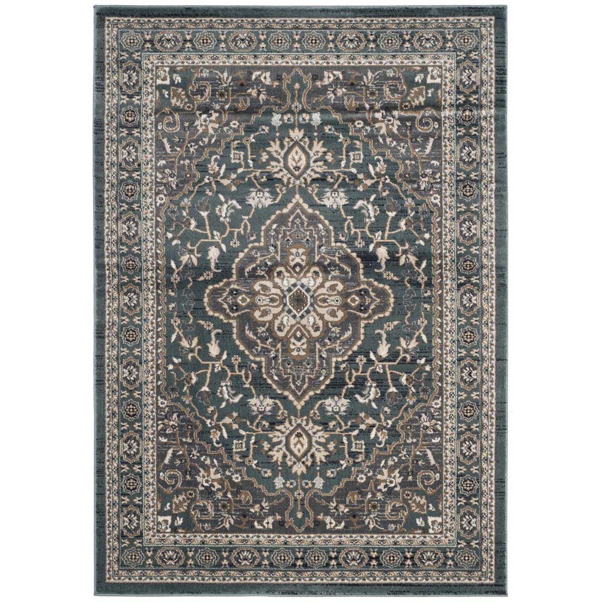 Safavieh Lyndhurst 338 Rug, LNH338 - Teal / Grey