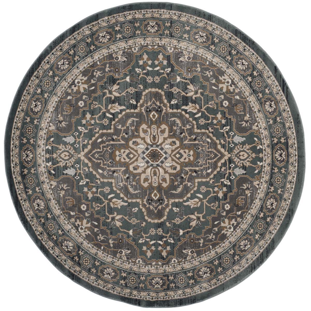 Safavieh Lyndhurst 338 Rug, LNH338 - Teal / Grey