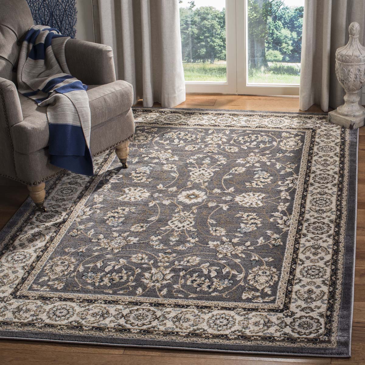 Safavieh Lyndhurst 340 Rug, LNH340 - Grey / Cream