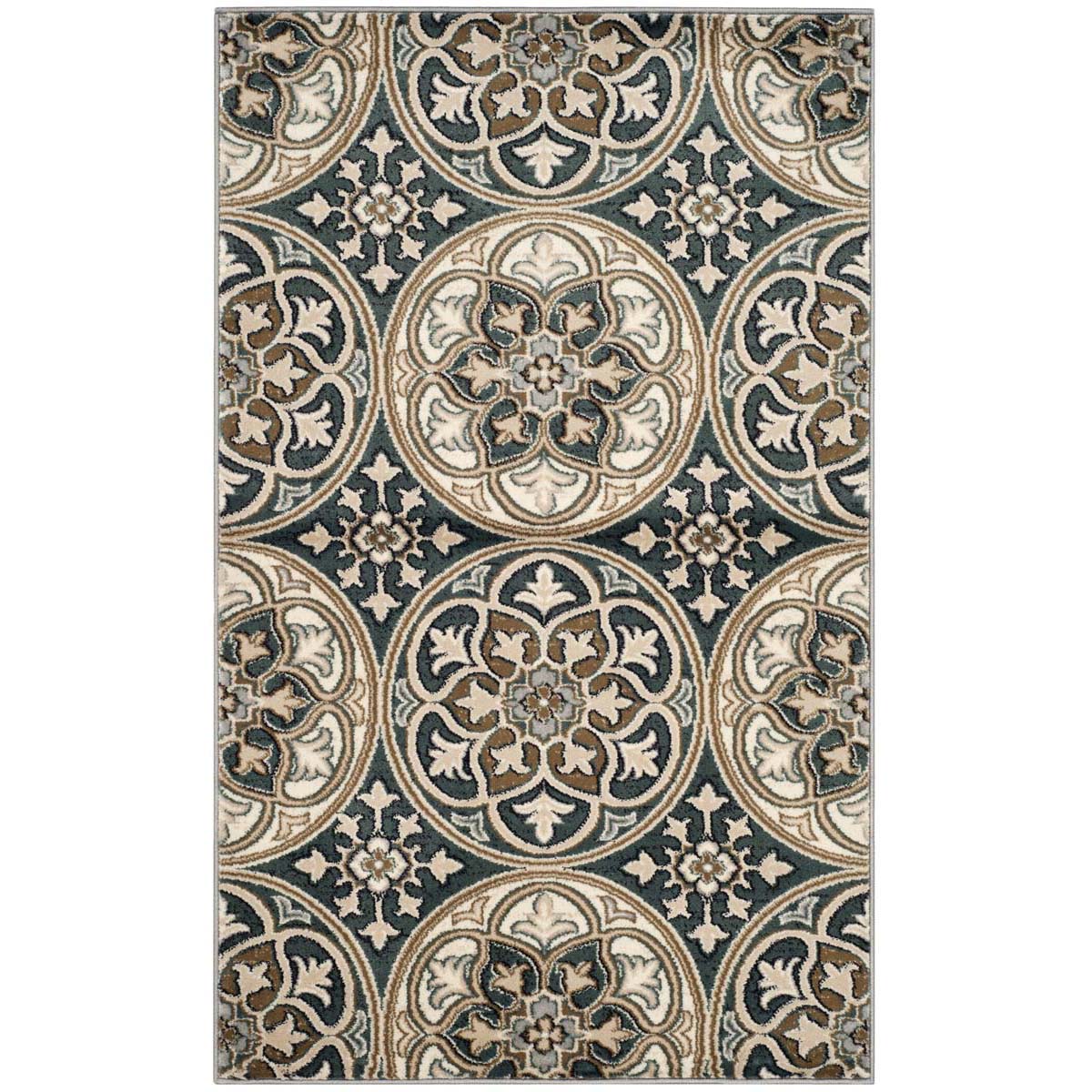 Safavieh Lyndhurst 341 Rug, LNH341 - Slate Blue / Beige