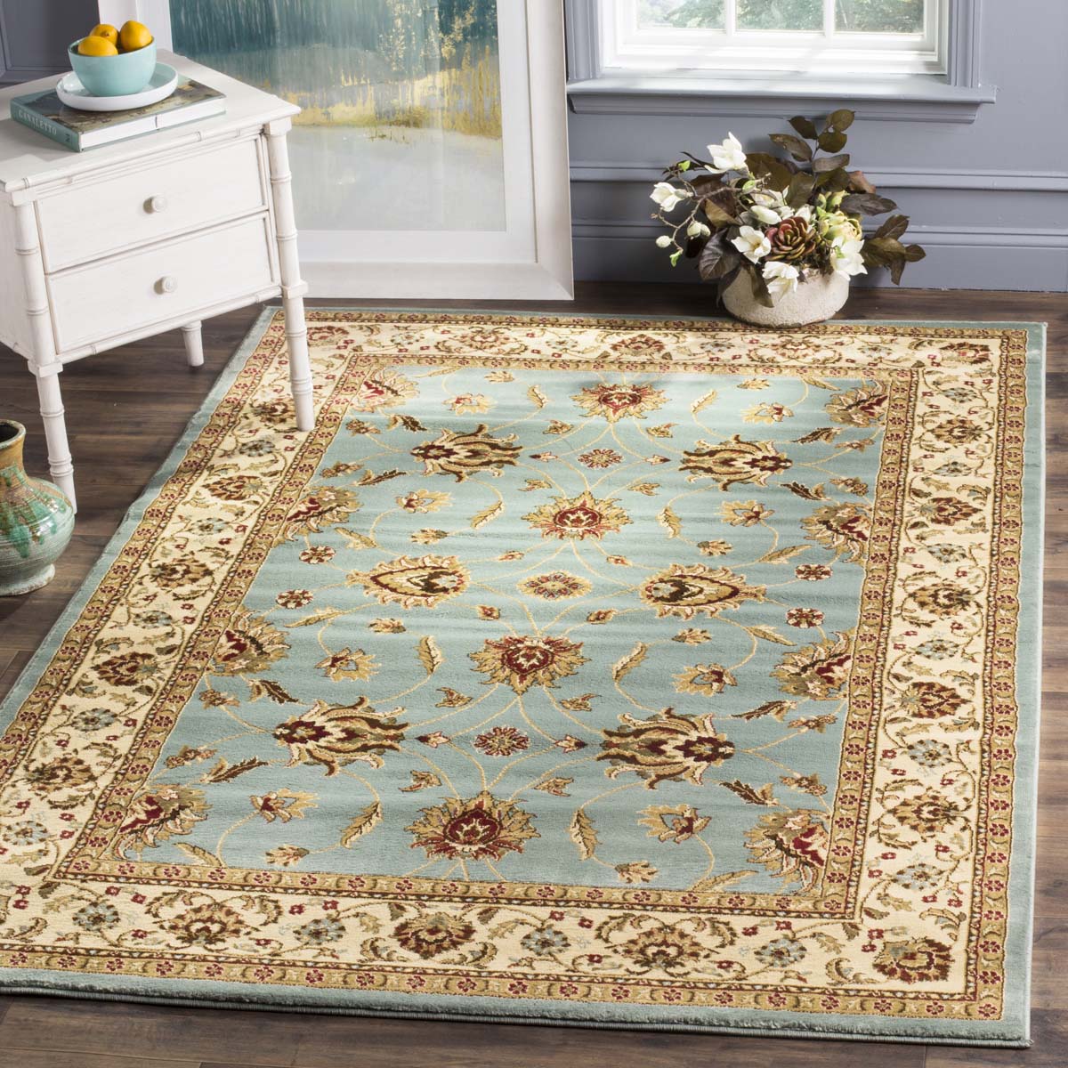 Safavieh Lyndhurst 553 Rug, LNH553 - Blue / Ivory