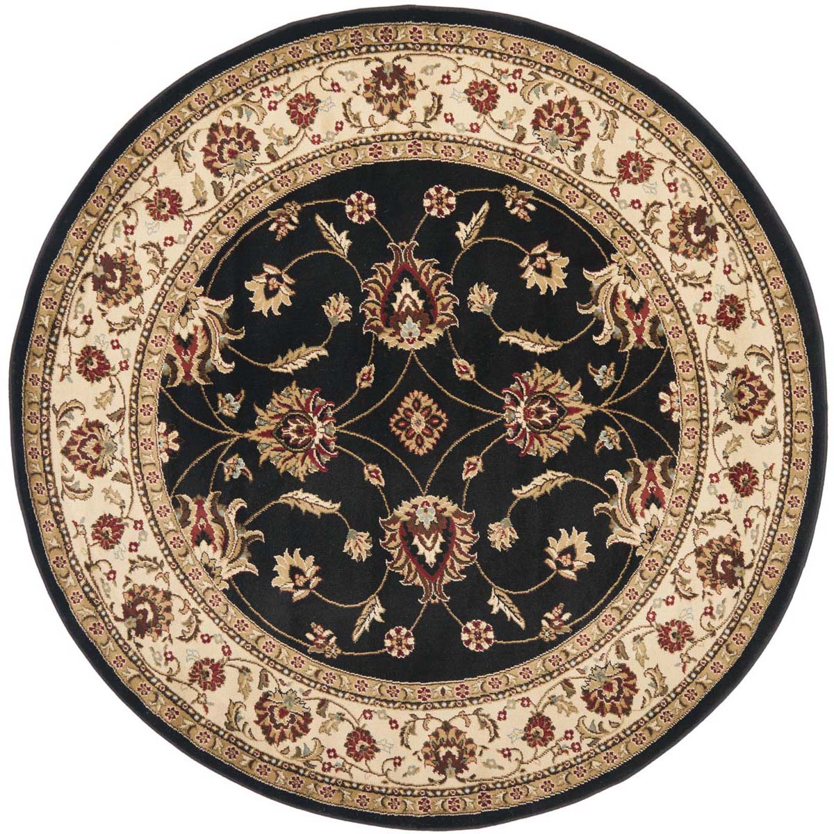 Safavieh Lyndhurst 553 Rug, LNH553 - Black / Ivory