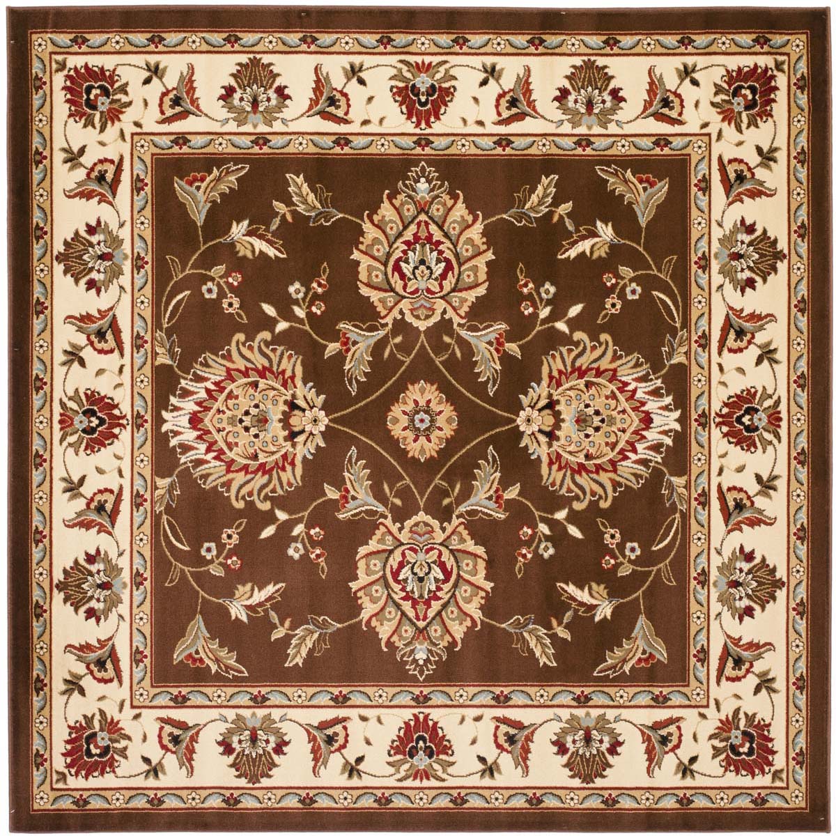 Safavieh Lyndhurst 555 Rug, LNH555 - Brown / Ivory