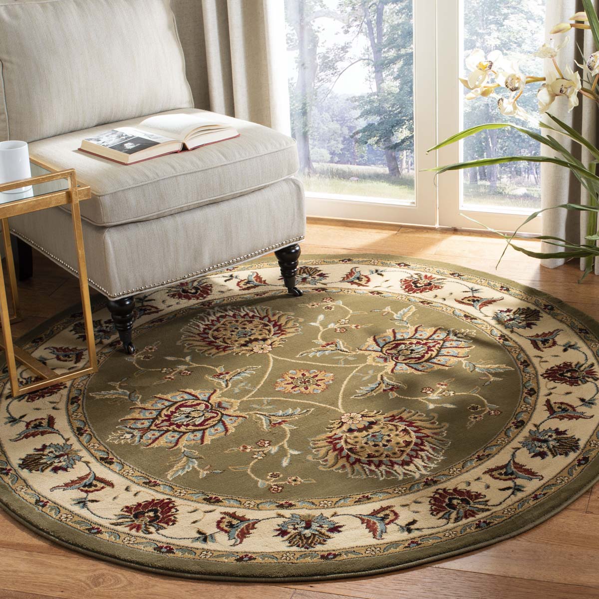 Safavieh Lyndhurst 555 Rug, LNH555 - Green / Ivory