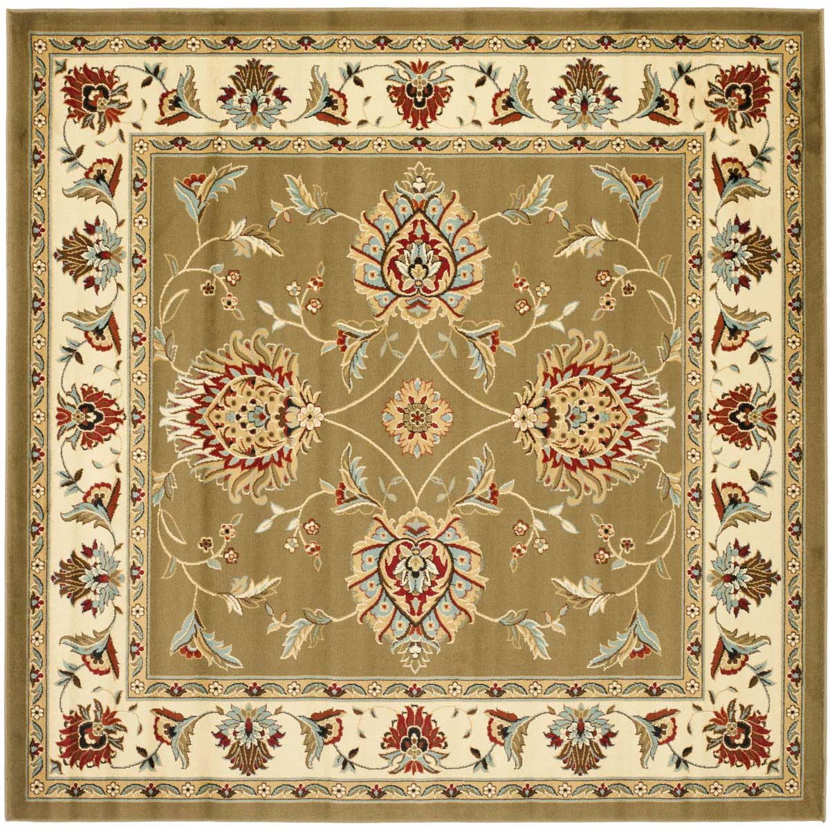 Safavieh Lyndhurst 555 Rug, LNH555 - Green / Ivory