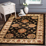 Safavieh Lyndhurst 555 Rug, LNH555 - Black / Ivory