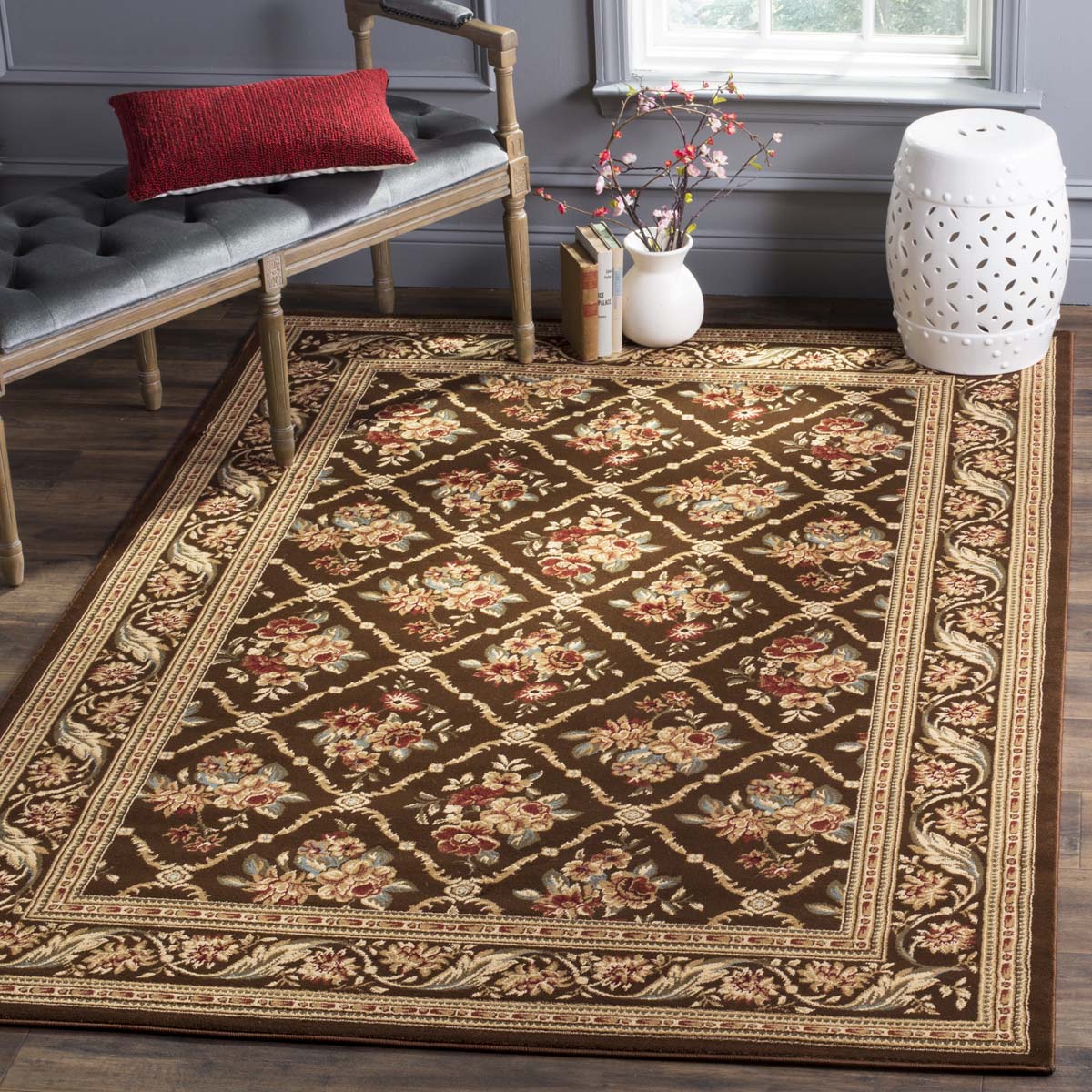 Safavieh Lyndhurst 556 Rug, LNH556 - Brown / Brown