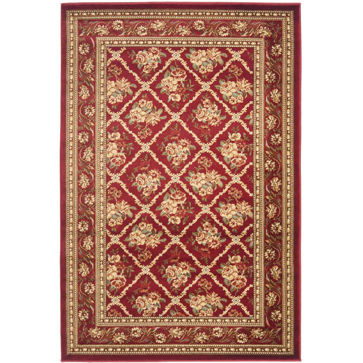 Safavieh Lyndhurst 556 Rug, LNH556 - Red / Red