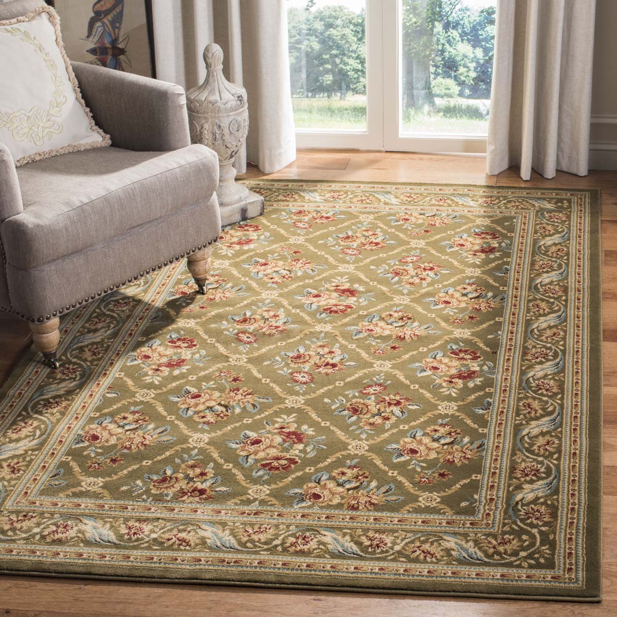 Safavieh Lyndhurst 556 Rug, LNH556 - Green / Green