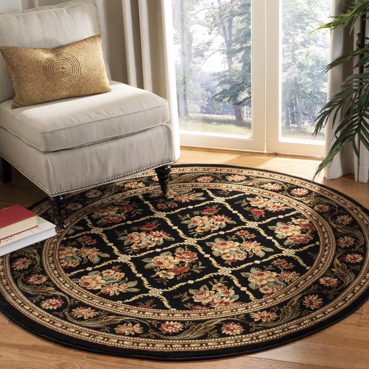 Safavieh Lyndhurst 556 Rug, LNH556 - Black / Black