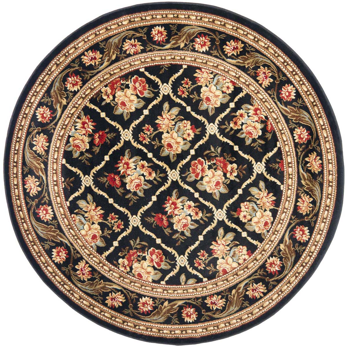 Safavieh Lyndhurst 556 Rug, LNH556 - Black / Black